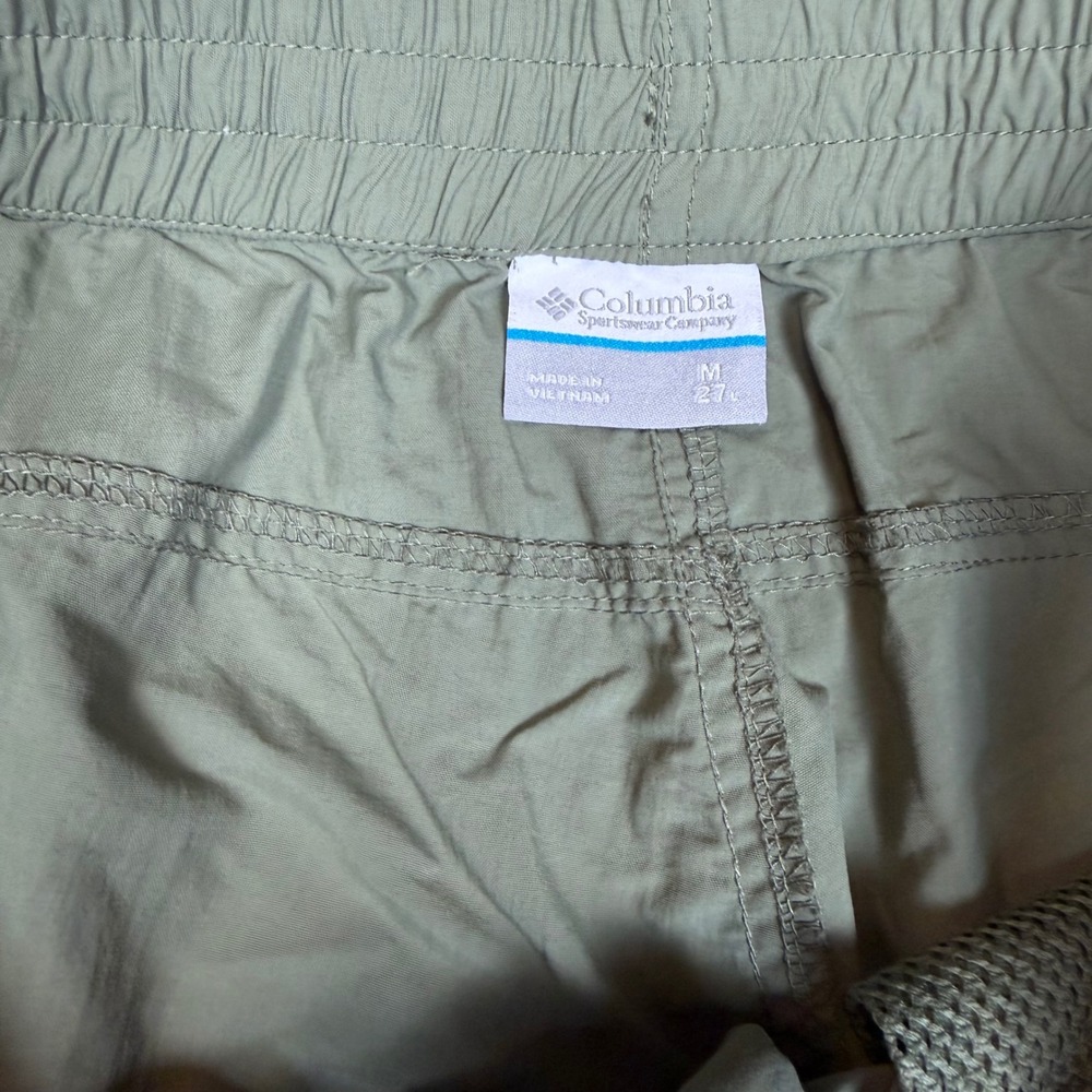 Columbia Womens Sage Green Nylon Hiking Cargo Pants Size M 27L XL9807 - Picture 2 of 7